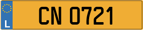 Trailer License Plate